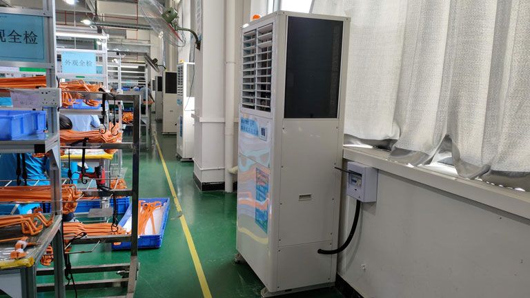 星科蒸發冷省電空調-立式軸流機應用大型五金廠降溫.jpg